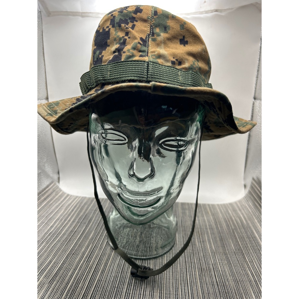 USMC MARPAT Woodland Boonie Hat Sekri Industries Small Digital Camo Field Cover - Picture 2 of 7